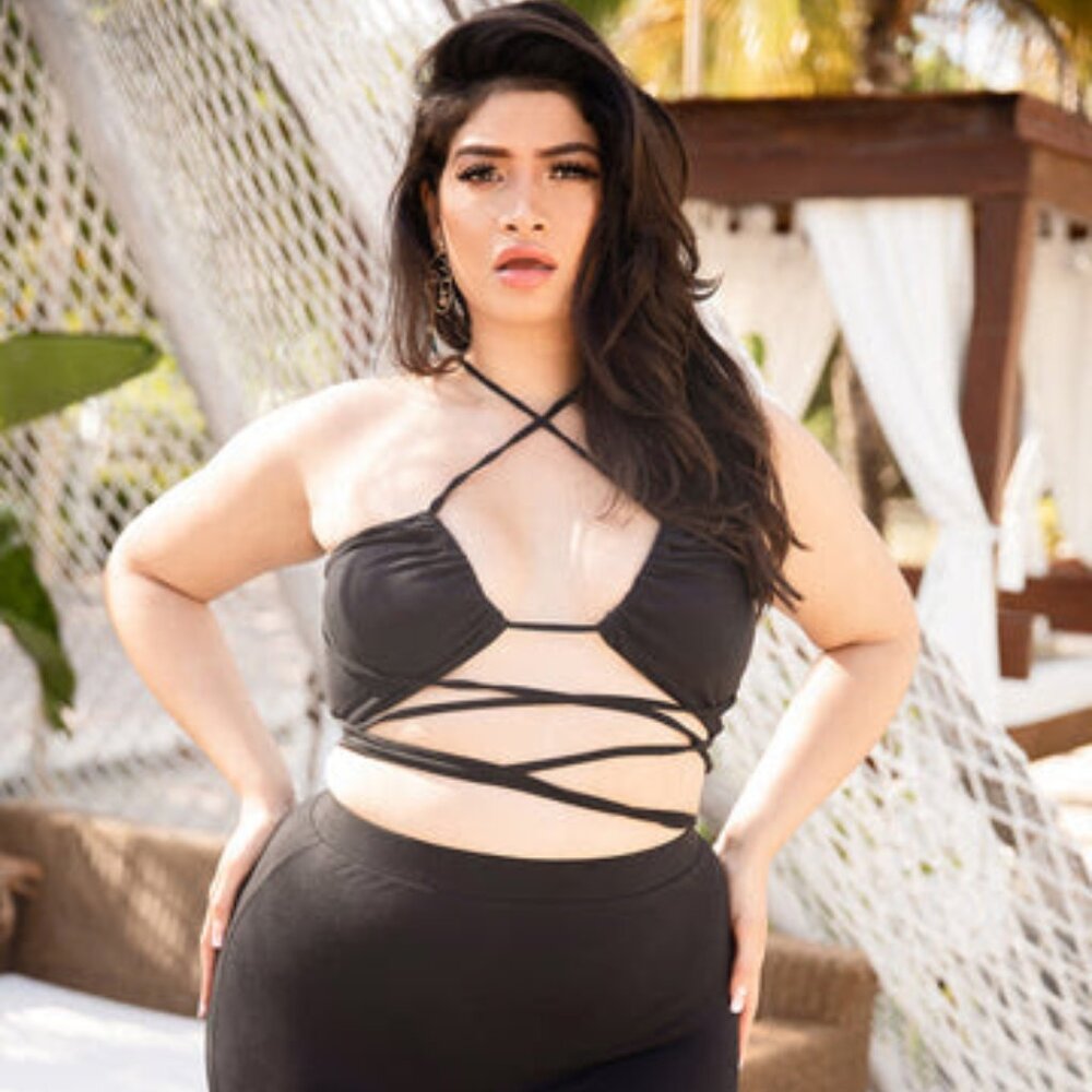 Rebdolls "Wait A Minute Now" Wrap Top